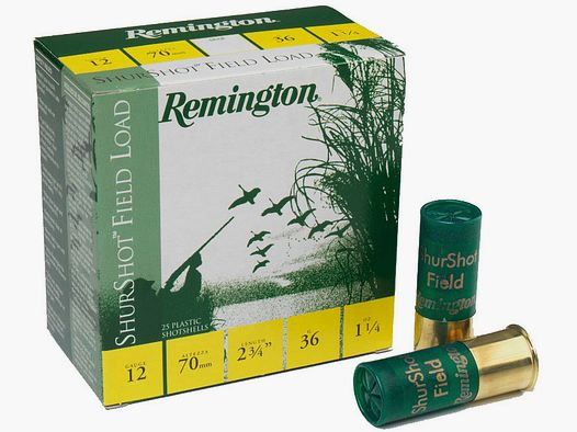Cartuchos de caza 12/70 REMINGTON Shurshot 36gr. P-6