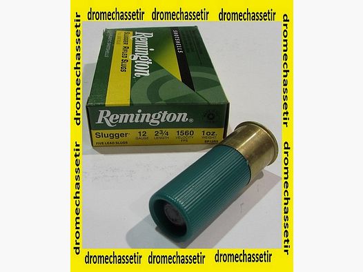 Box of 5 Remington Slugger cartridges, cal 12/70, 28.5gr bullets