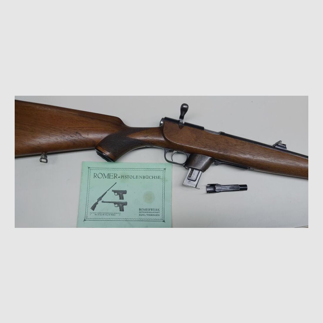 Römerwerk AG Suhl / Thüringen Römer-Pistolenbüchse Patent Gerstenberger-Moritz