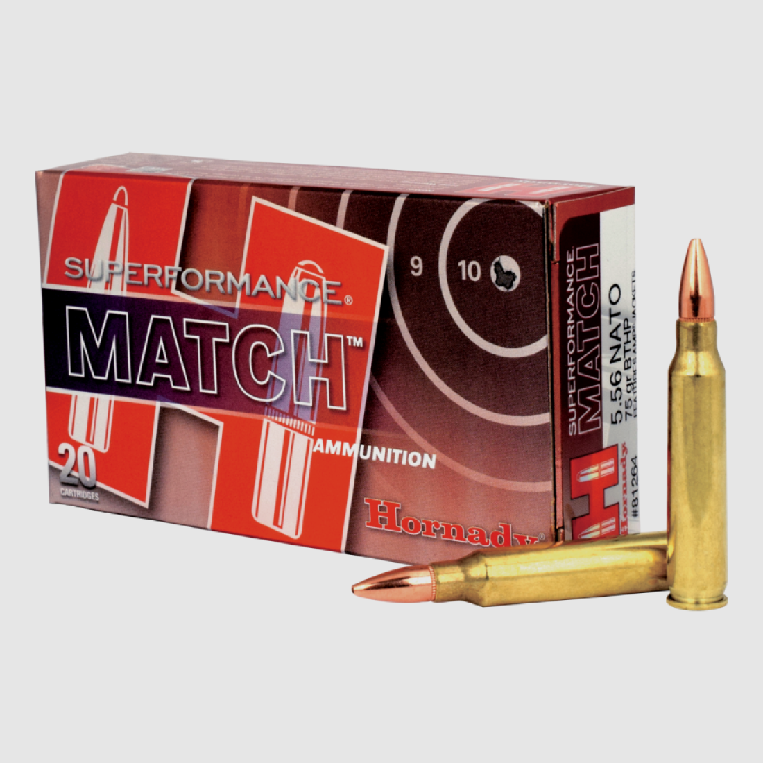5.56 Nato Hornady SUPERFORMANCE® 75 gr BTHP MATCH™ VE20