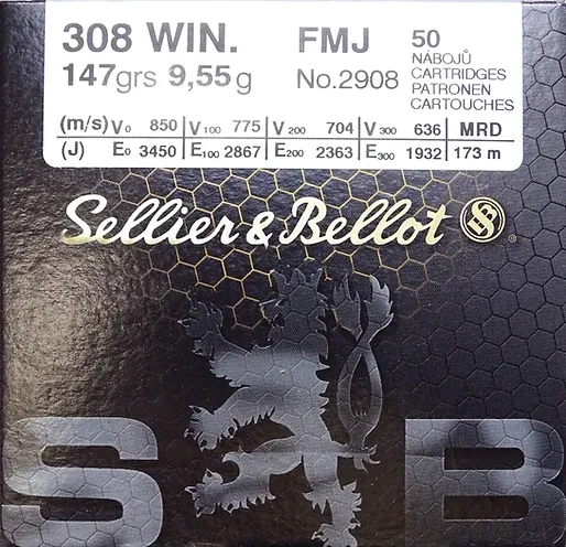 Sellier & Bellot .308Win FMJ 147grs - 400 Schuss