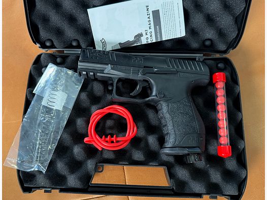 Walther PPQ M2 T4E RAM cal. .43 + Holster + PepperShots – sehr guter Zustand
