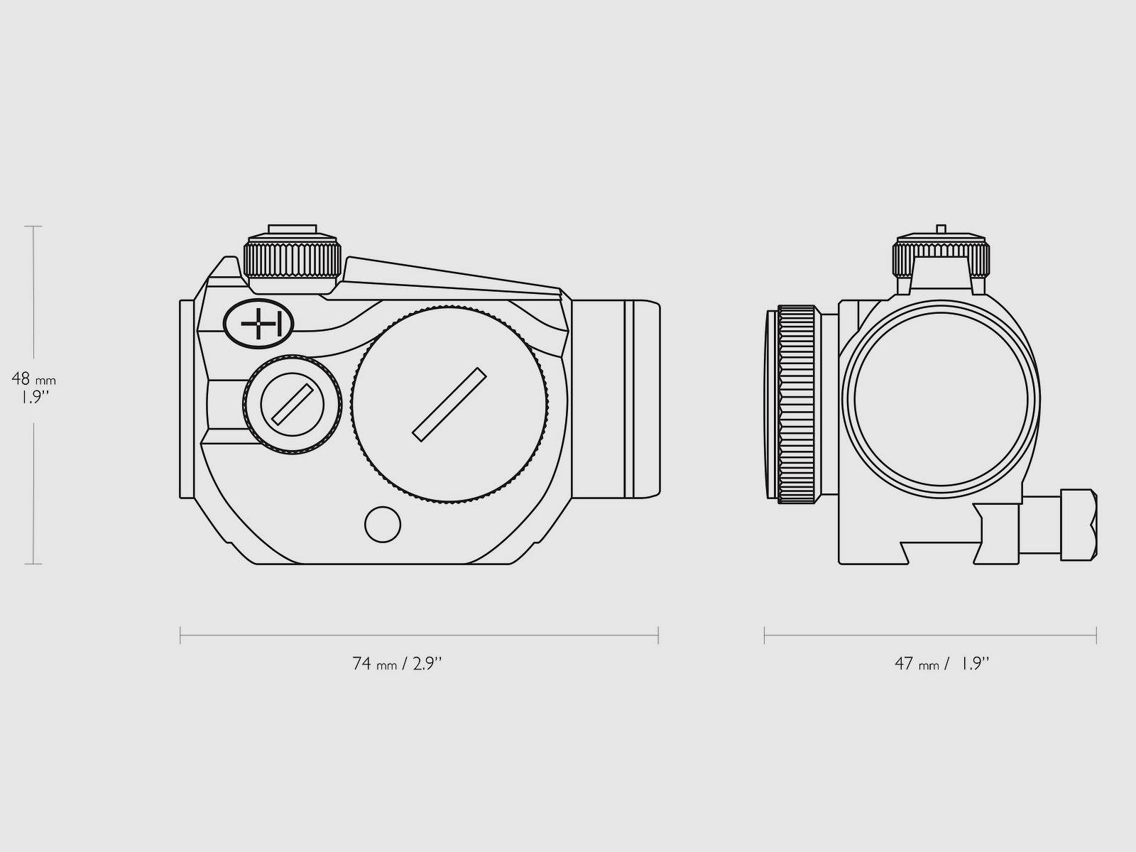 HAWKE Red Dot Sight 12105 Vantage 1x20 9-11mm 3 MOA