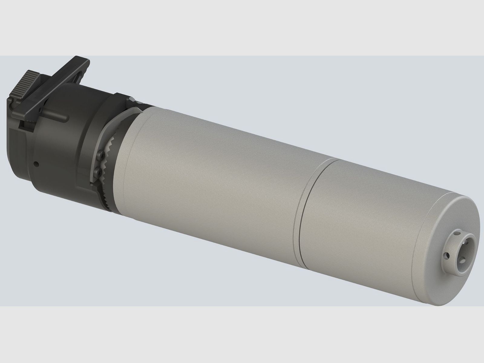 Schalldämpfer B&T AG Gewehr-Schalldämpfer Rotex-X™ Compact 5.56, .223 - für NATO Feuerscheindämpfer, einhändig montierbar
