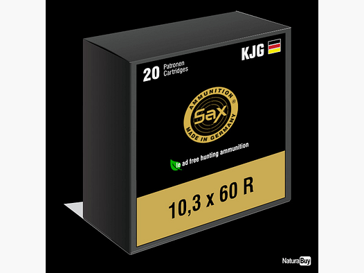 SAX Büchsenmunition Bleifrei KJG-S 10.3X60R Teilmantel