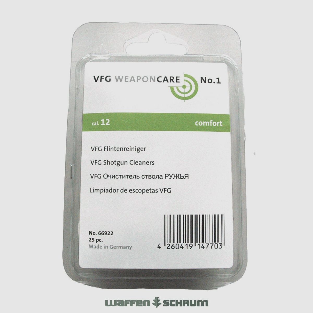 Limpiador de escopetas VFG Comfort de fieltro