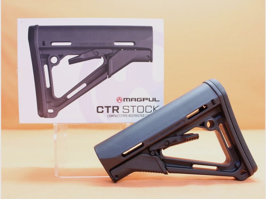 Magpul AR-15: Buttstock Magpul CTR (MAG310-BLK) MILSPEC Carbine Stock Polymer Black/ Schubschaft schwarz
