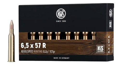 RWS 6,5x57 R Kegelspitz 8,2g/127grs.