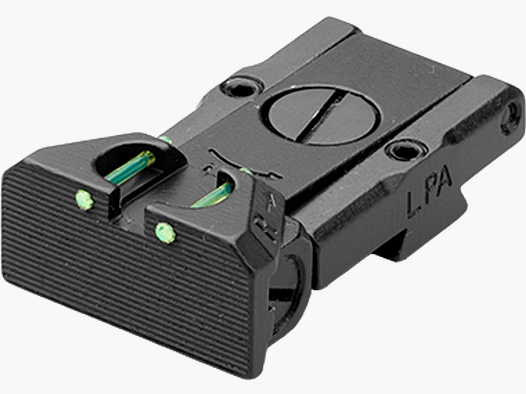 LPA – Mira de fibra óptica Colt 1911 con corte Bomar, para varios Colt con mira Bomar