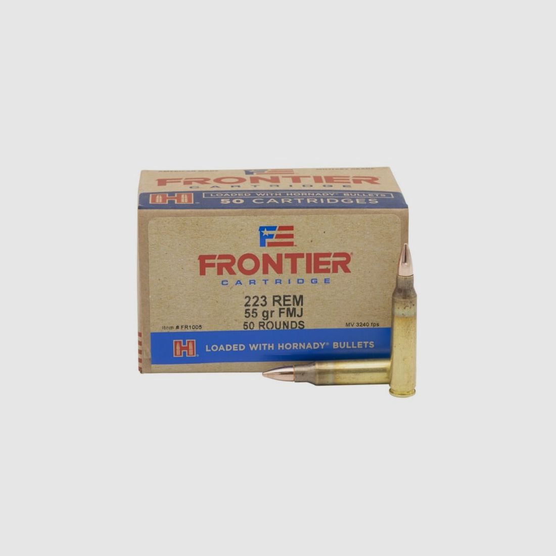 .223 Rem. Hornady Frontier FMJ 55grs. 50 Stk.