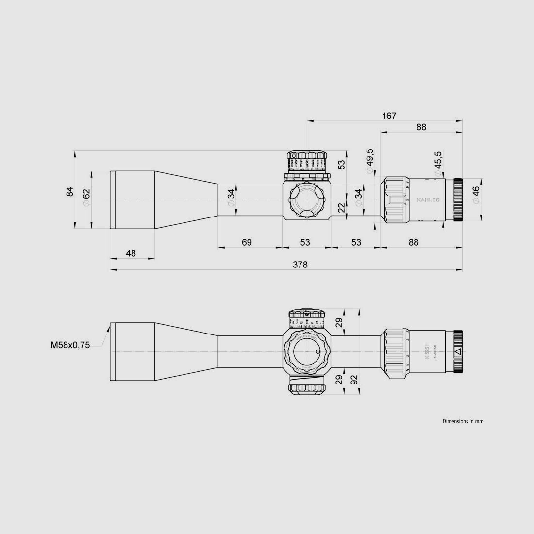 KAHLES K525i DLR Richtkijker – 5-25×56 CCW SKMR w-Left, afbeelding 11 van 11