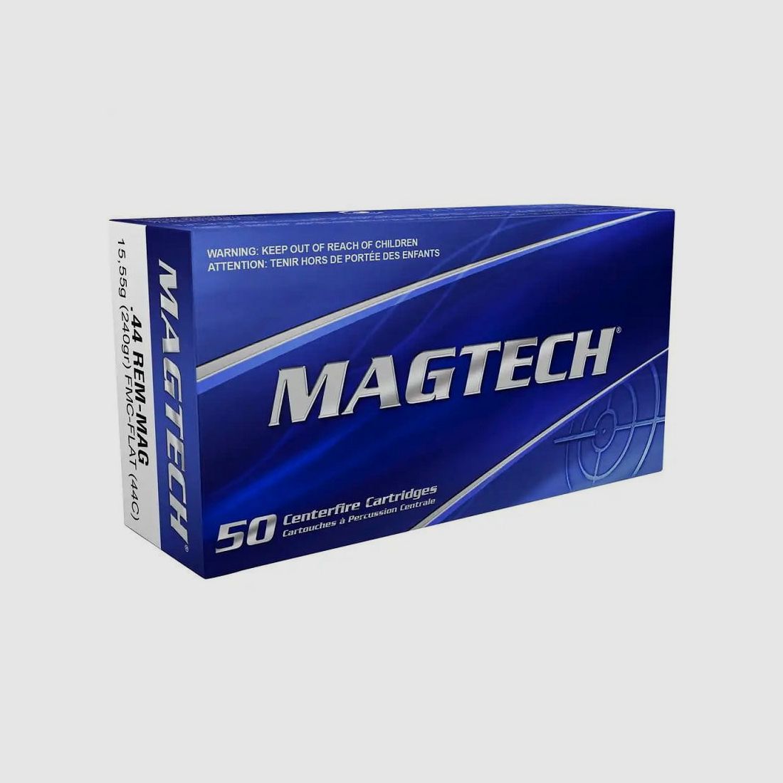 Magtech .44 RemMag FMJ Plomo completo cabeza plana 240 gr. 44C - 50 pcs.