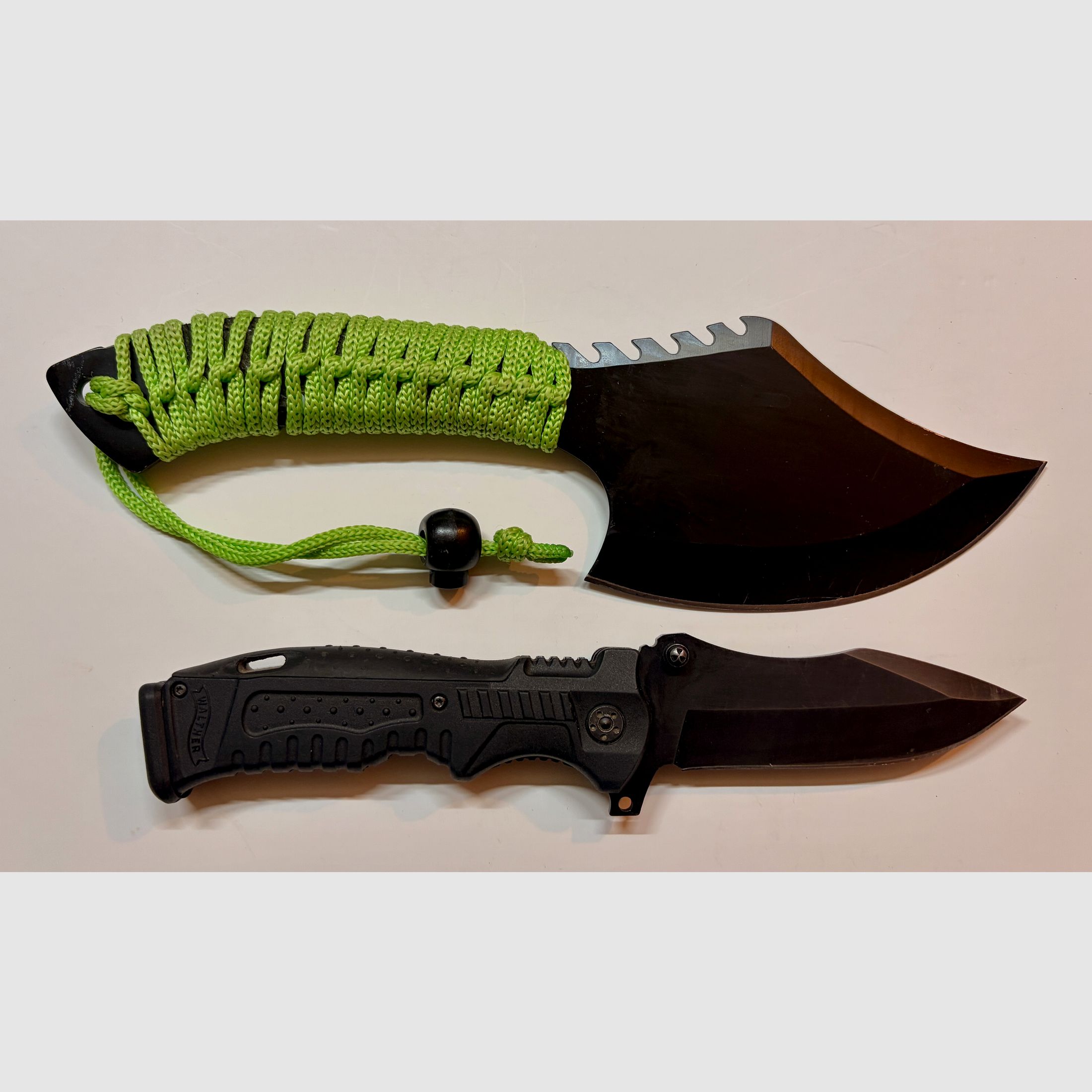 Walther P99 Knife Set (OVP + cambio de respaldo de empuñadura) + Zombie Dead cuchillo