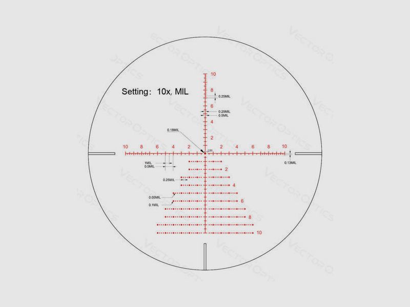 Vector Optics - Zielfernrohr Continental X6 3-18x50 Tactical ARI - 30 mm - Schwarz - SCOL-53, Bild 10 von 10