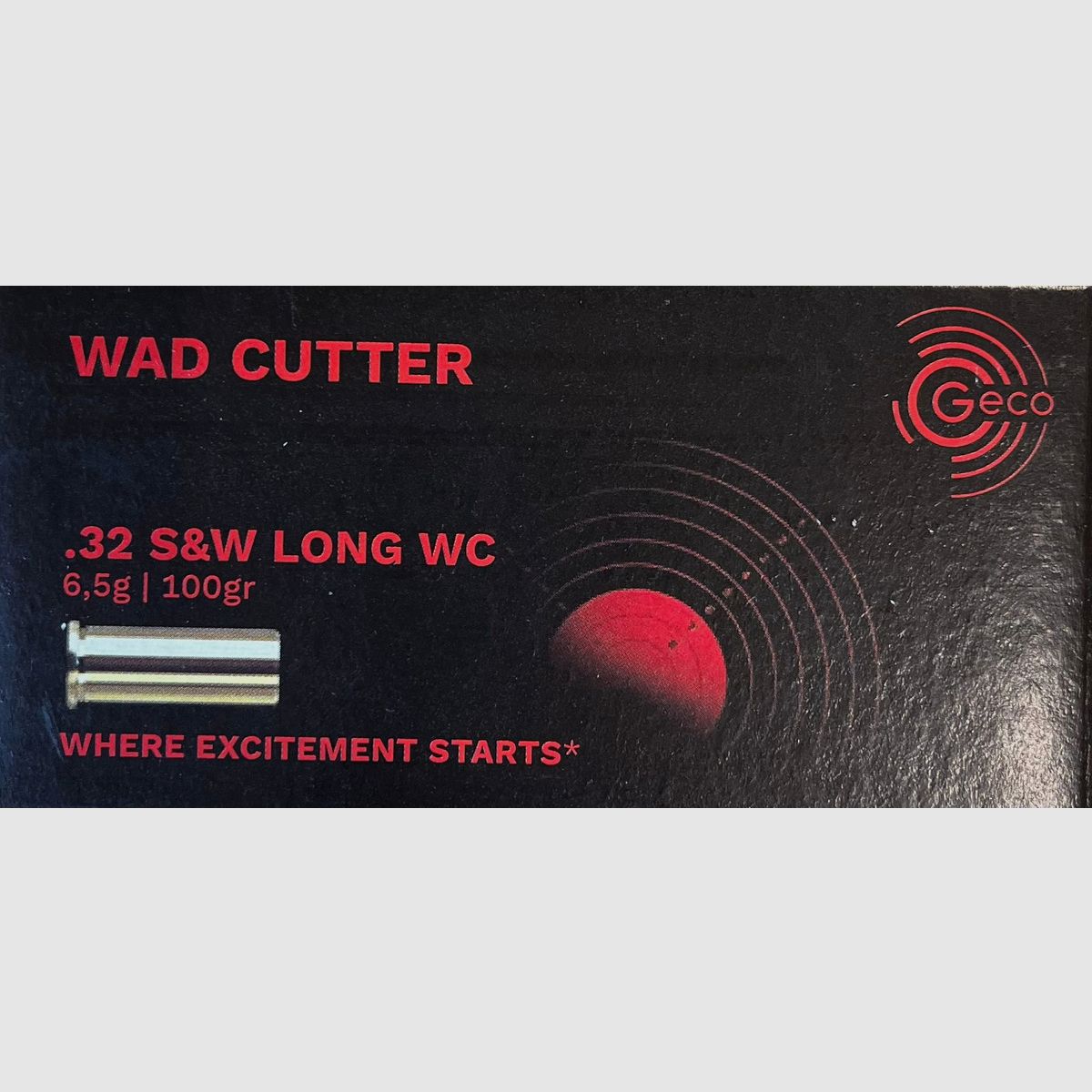 Geco .32S&W LONG WC 100grs - 1000 rounds