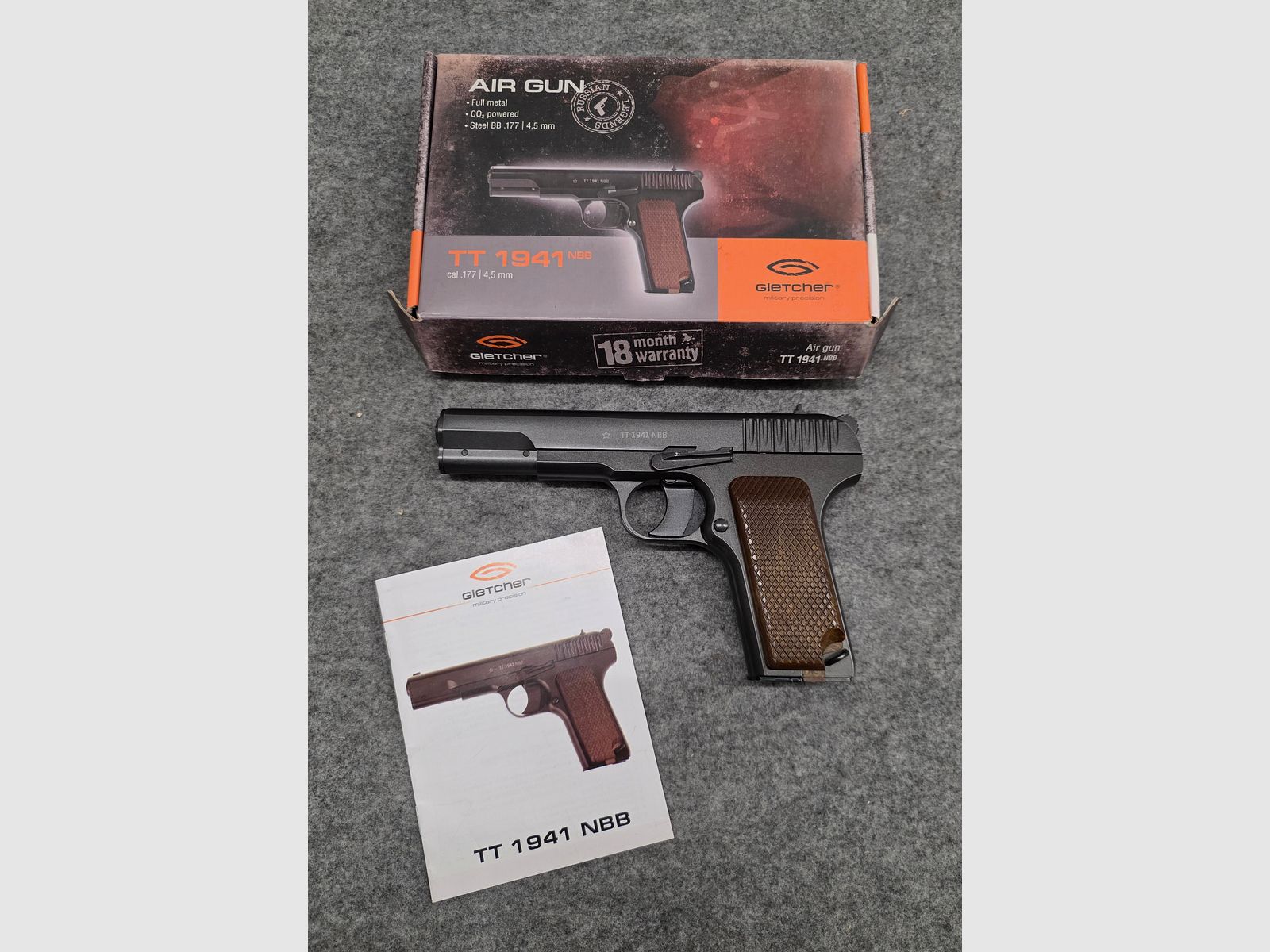 Gletcher TT 1941 NBB Cal. 4.5 mm steel BB