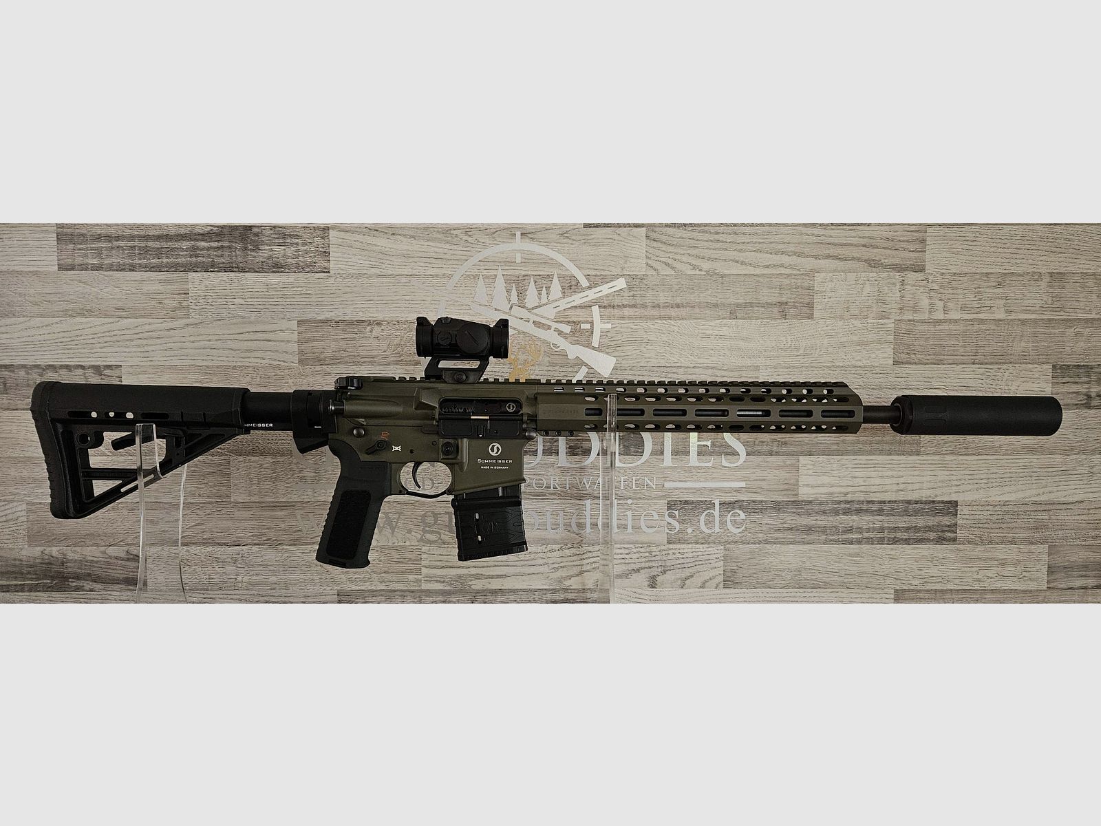 Schmeisser AR-15 M4FL OD Green 14,5" Kal. .223Rem. - Komplettset - Neuware vom Fachhandel