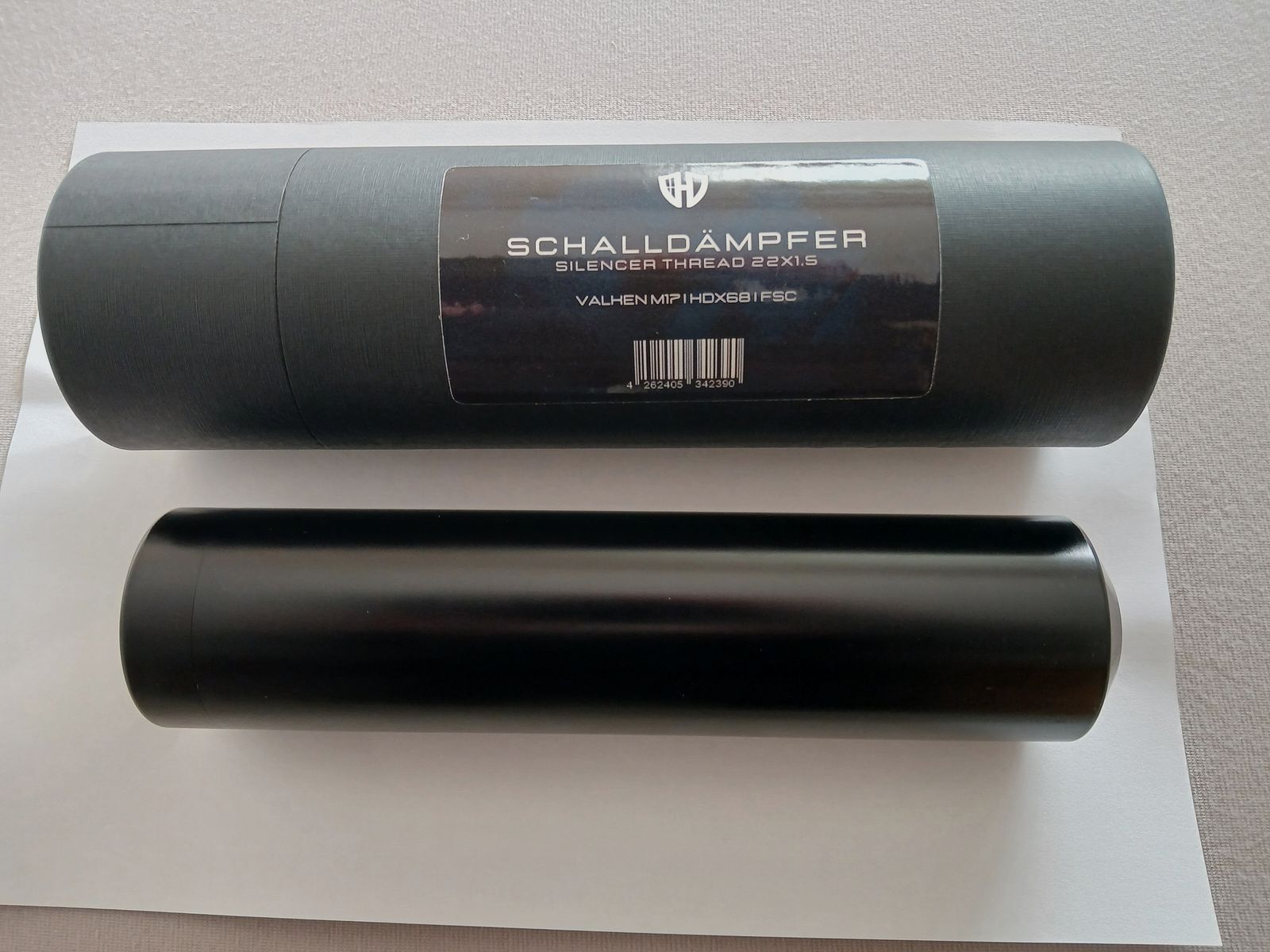 Schalldämpfer HDX68, TC68, TB68, Co2 Kartuschen,  Reinigungsschnur .68, Bild 1 von 3