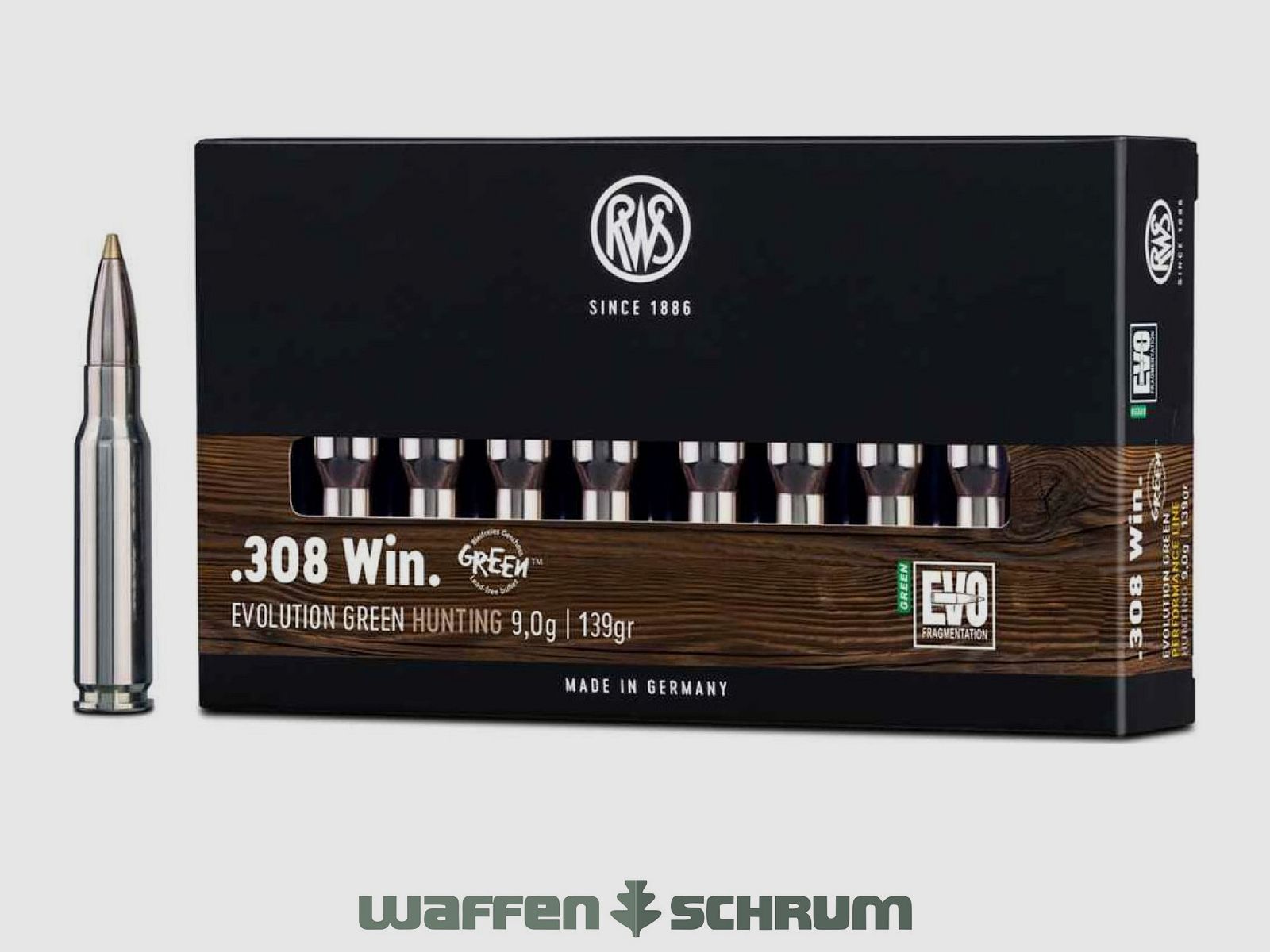 RWS Evo Green 9,0g - 139gr .308Win
