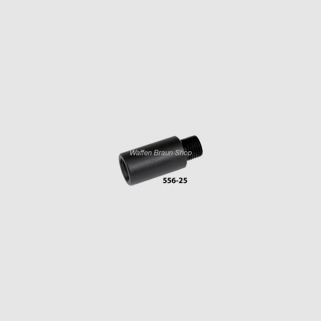 Gegenlichtblende 25mm Lang Schwarz extra schmale und leichte Ausführung
