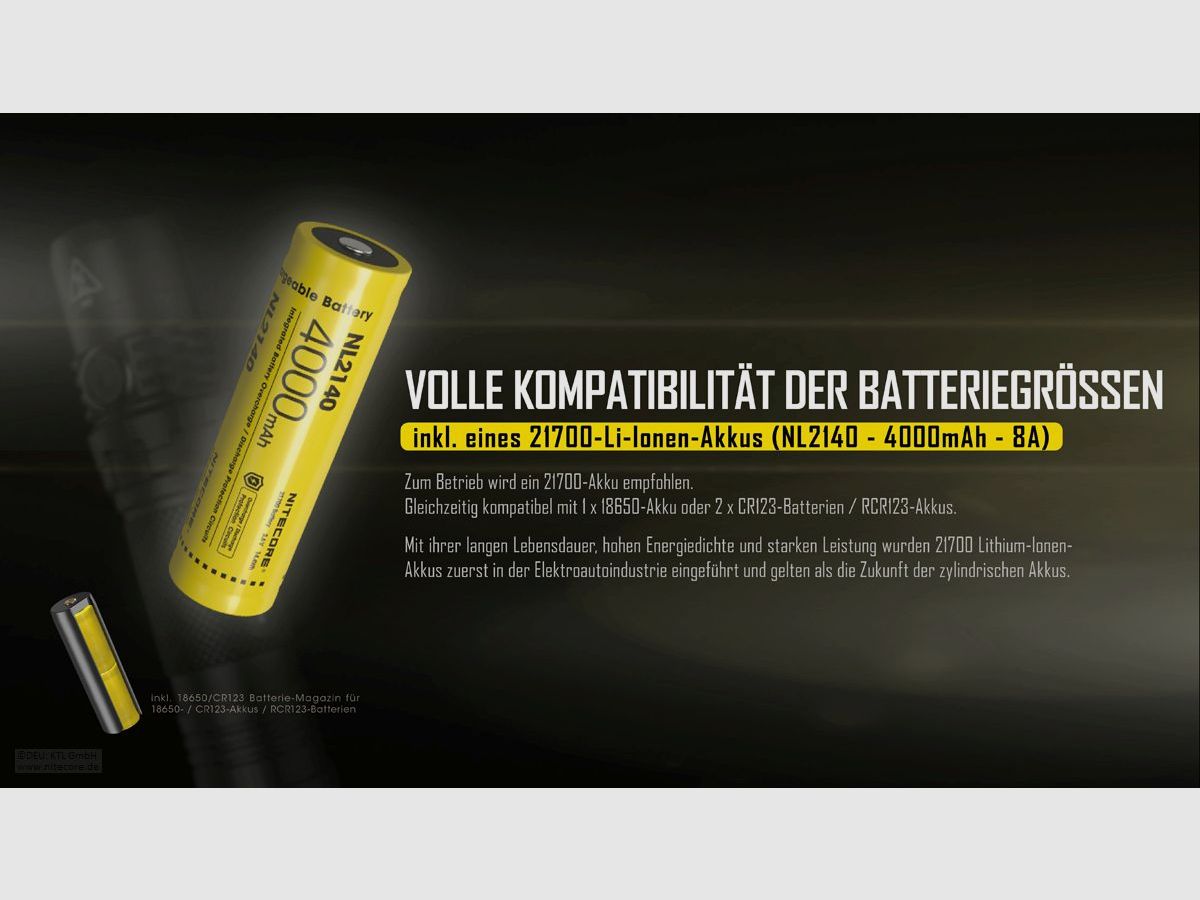 Nitecore MH10S Taschenlampe 1800 Lumen