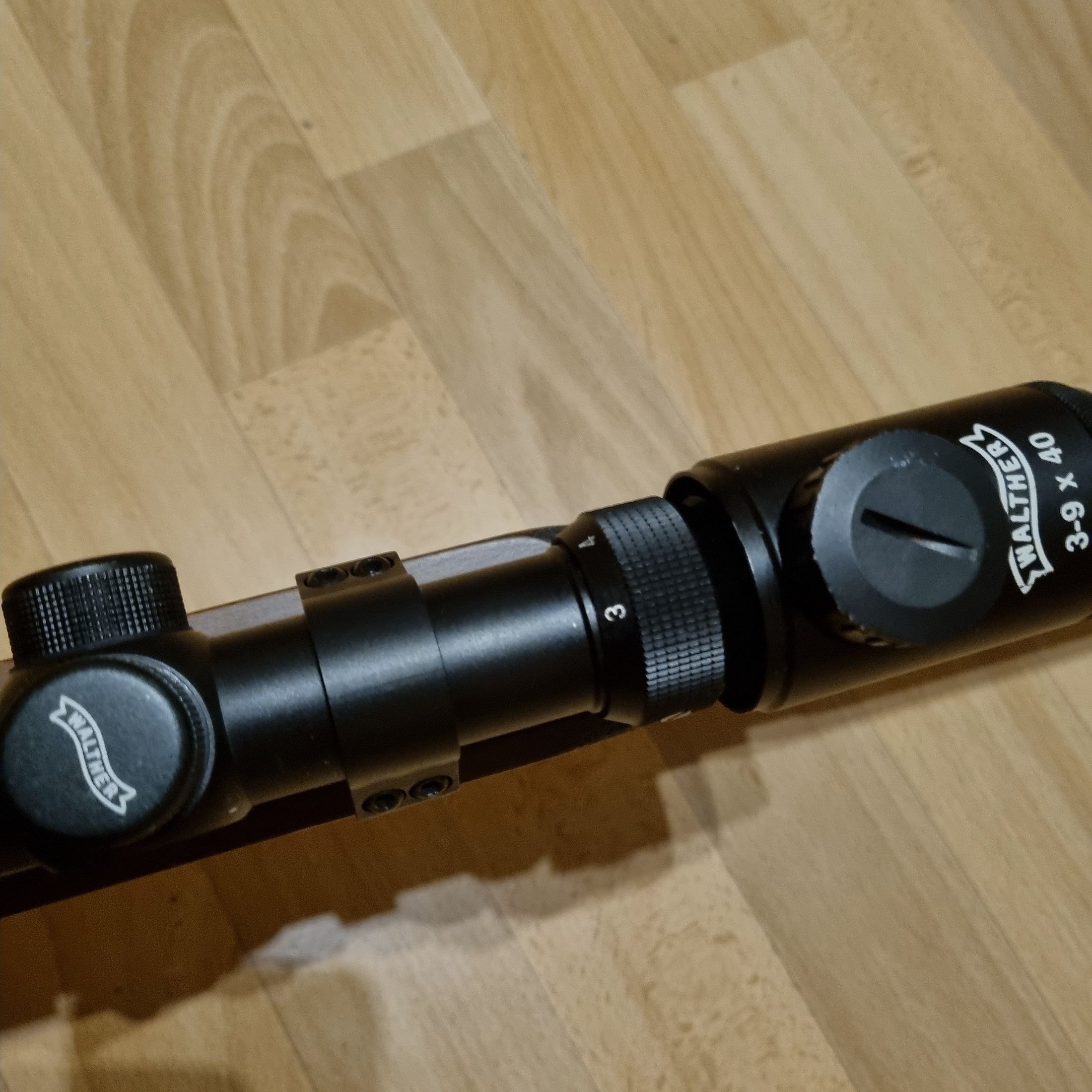 Weihrauch HW 98 Field Target Spezialschaft Laufmantel Laufgewinde Kaliber 4,5 mm mit ZF Walther3-9x40