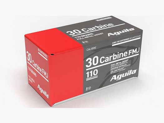 Aguila	 .30 Carbine FMJ 110GR