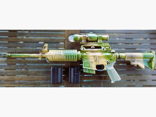 Windham 7,62×39 AK SRC AR15 in 7,62x39 met Aimpoint 9000 Blood Diamond