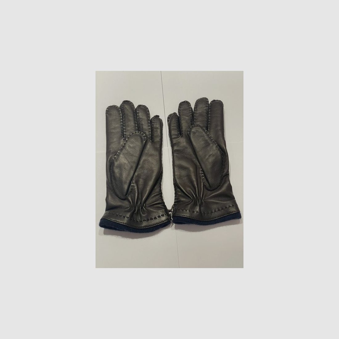 ROSI COLLECTION Handschuhe aus Leder und Cashmere Dunkelbraun, Bild 3 von 3