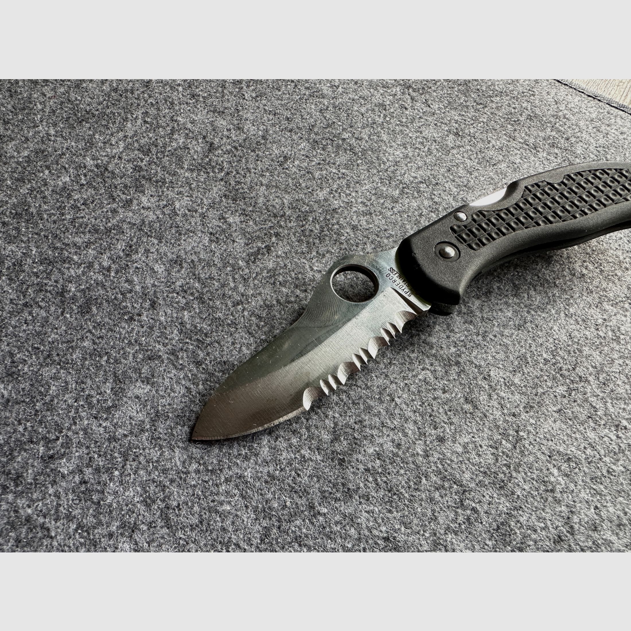 Spyderco C33PSBK Pro-Grip Vintage 1994–1998 G-2 FRN/Kraton raro, imagen 10 de 12