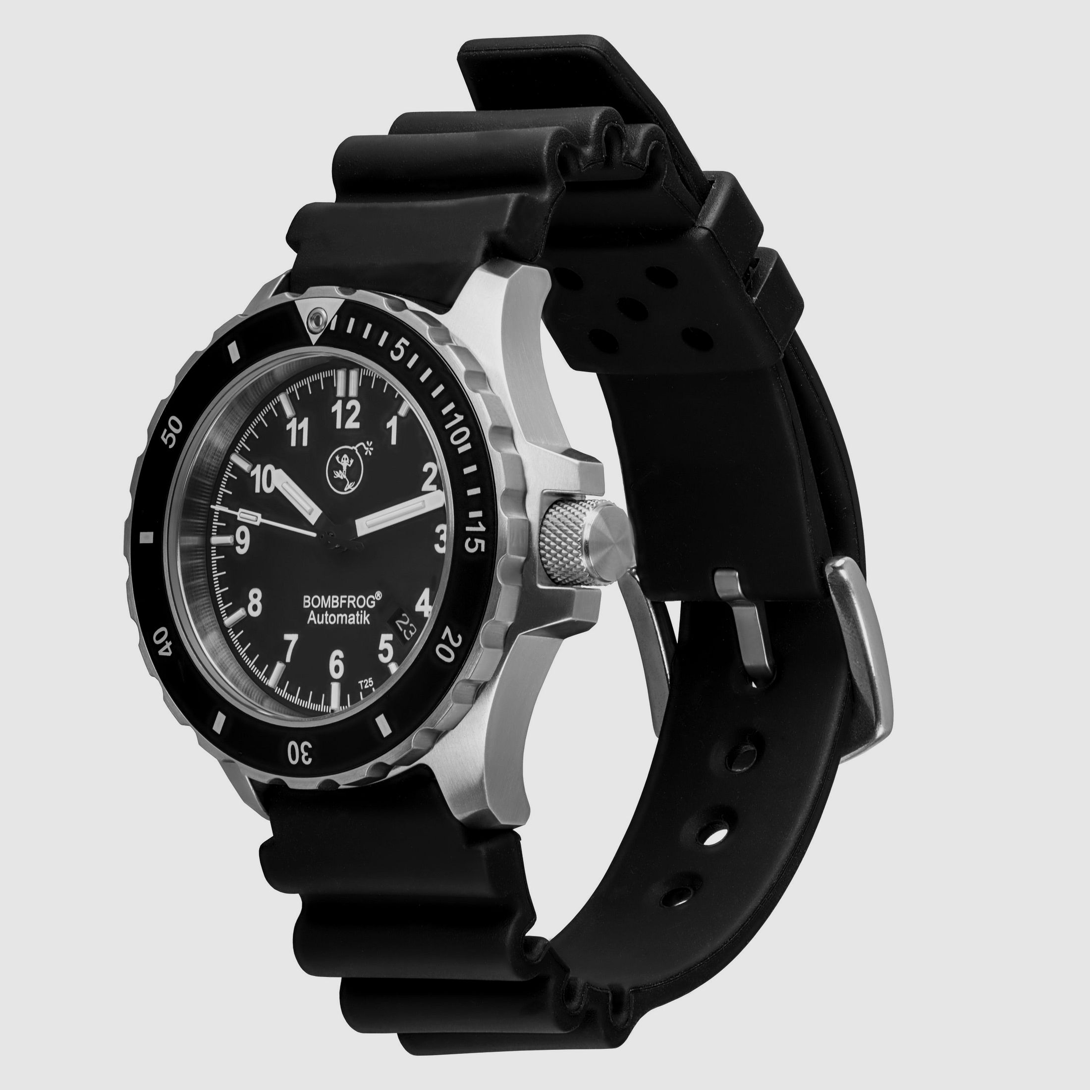 BOMBFROG BT25 bracelet en acier inoxydable et néoprène, image 2 sur 5