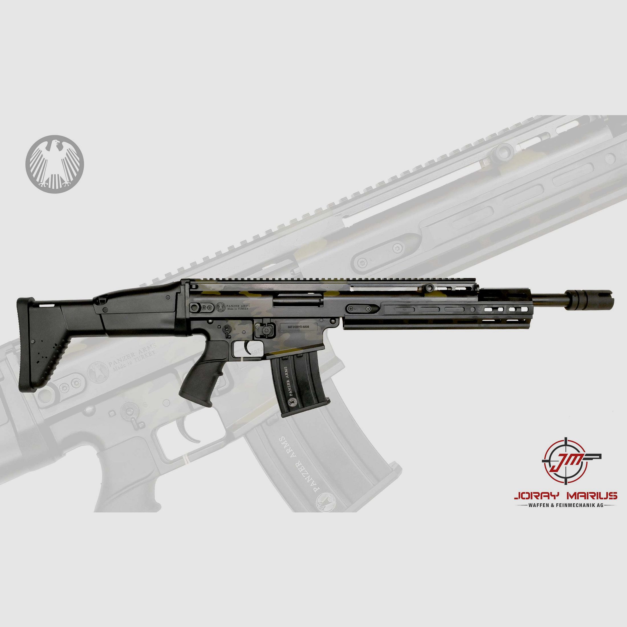 Panzer Arms USA SCR XII Pro semi-automatique 12/76 18.5″ Multicamo