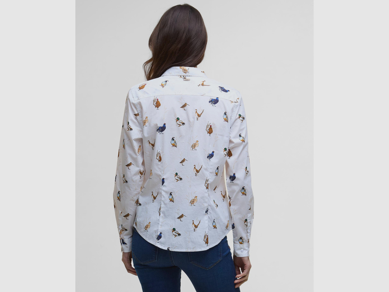 BARBOUR Blouse Brambles Bird Print