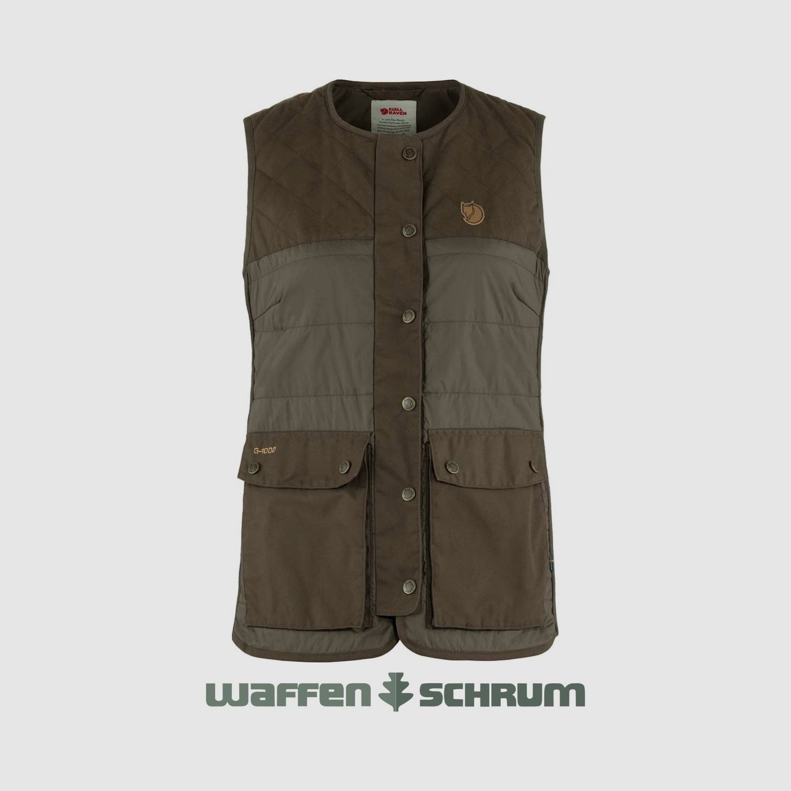 Fjällräven Weste Forest Wool Padded Dark Olive