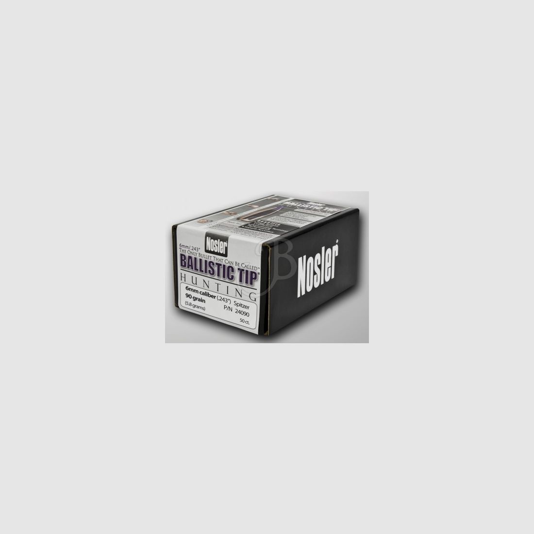 NOSLER BALLISTIC TIP HUNTING CAL 6MM. .243 90 GR. CONF. DA 50 PZ.