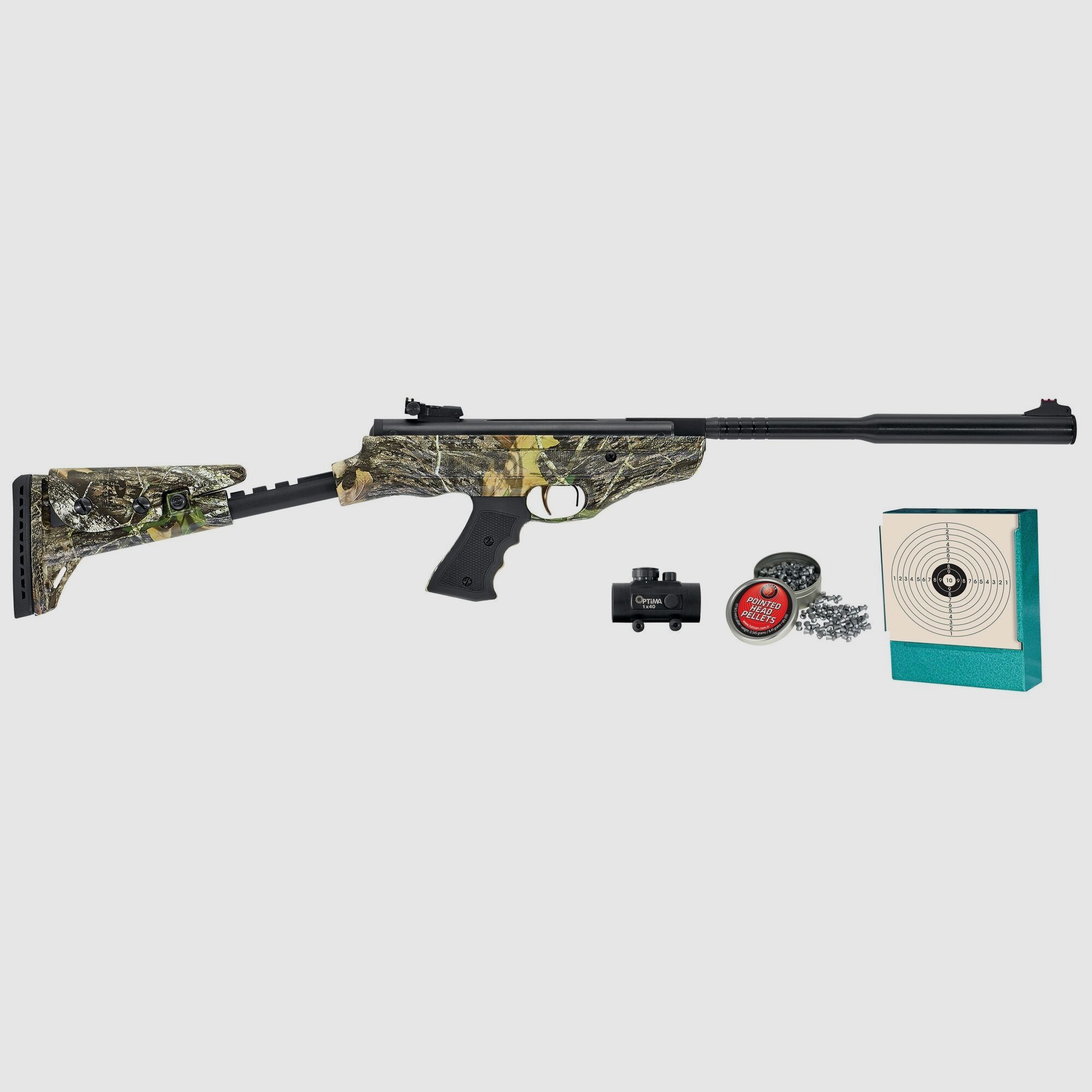 Mercury air Luftpistole 25 Super Charger QE Tactical - Set