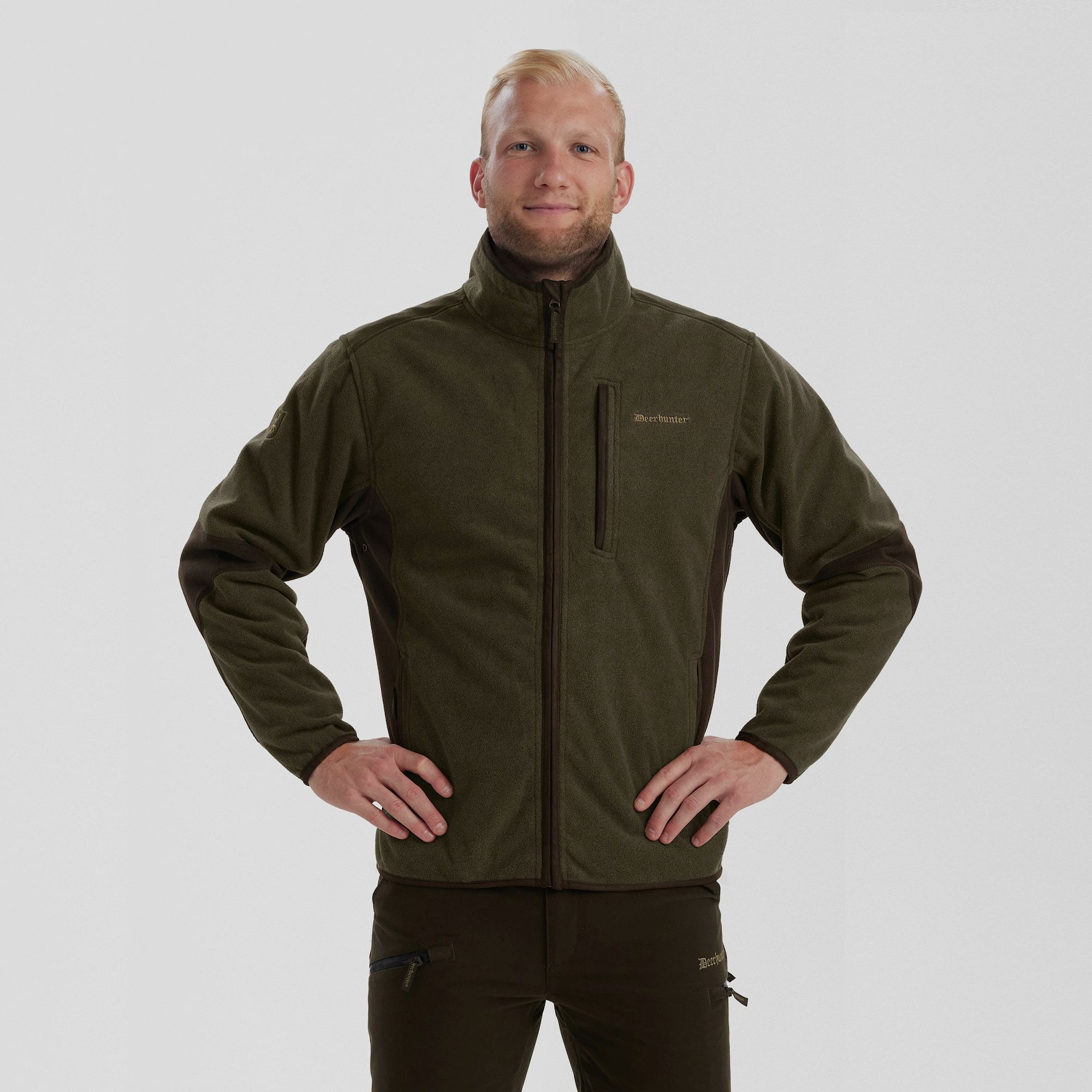Deerhunter Gamekeeper Bonded Fleece Jacket Graphite Green M