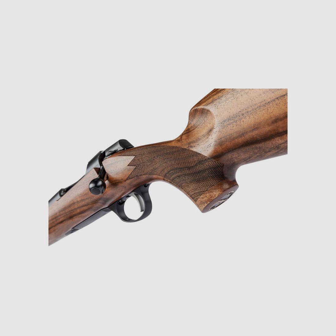 SAKO 90 HUNTER .375 H&H, Linksversion, schwarz, Lauflänge 24,5", Drall 12", S90 Abzug, 4 Schuss, geölter Holzschaft mit bayer. Backe, mit Visierung, Bild 4 von 5