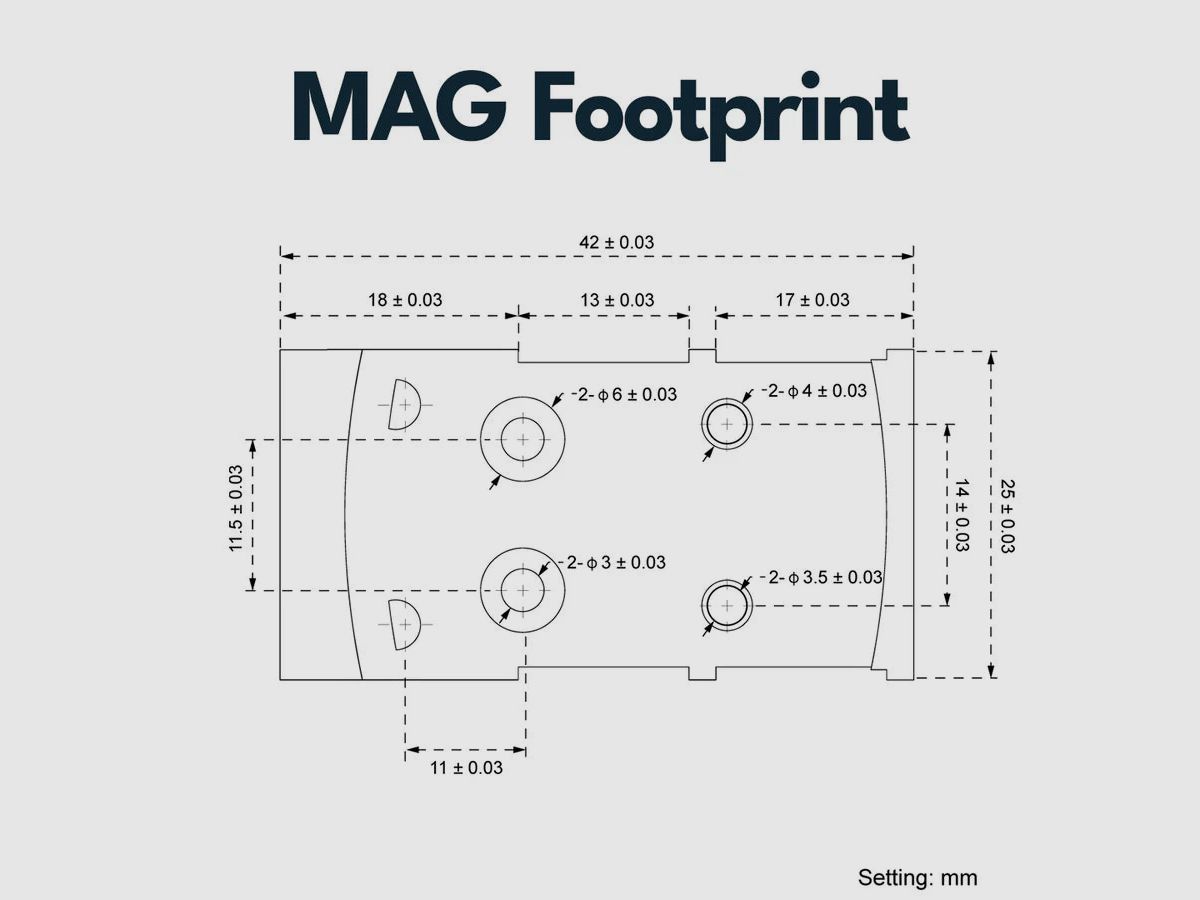 Vector Optics SCFRM-16 Glock MOS Montage für MGT (SHIELD) Footprint