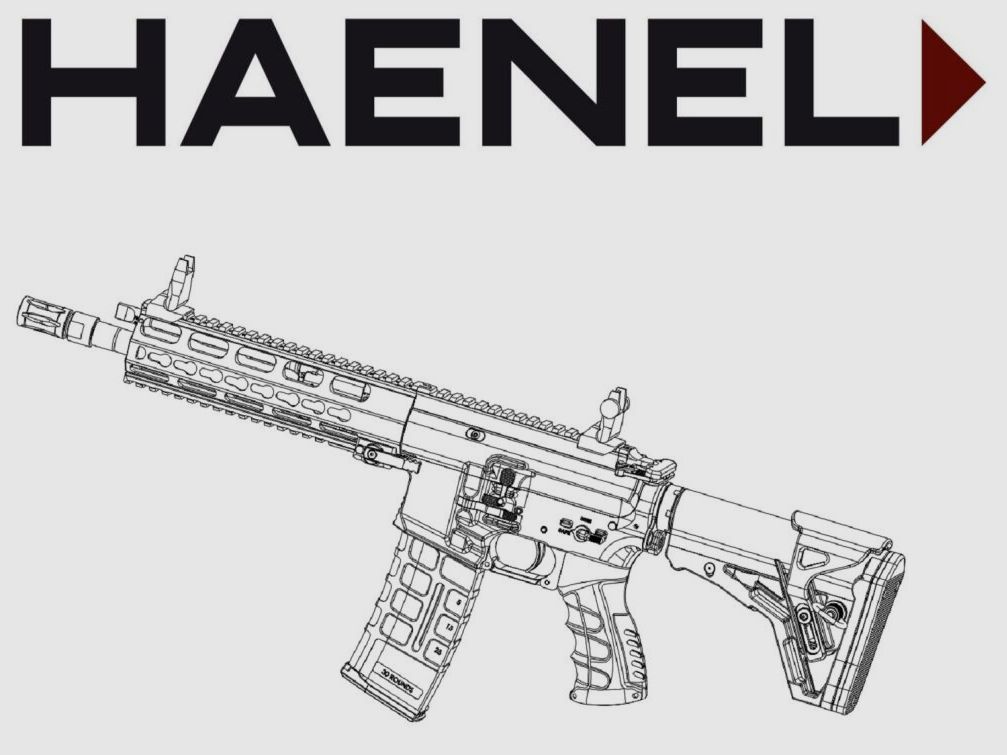 HAENEL CR300 10,5" / 267mm schwarz M-Lok Handschutz .300 AAC Blackout
