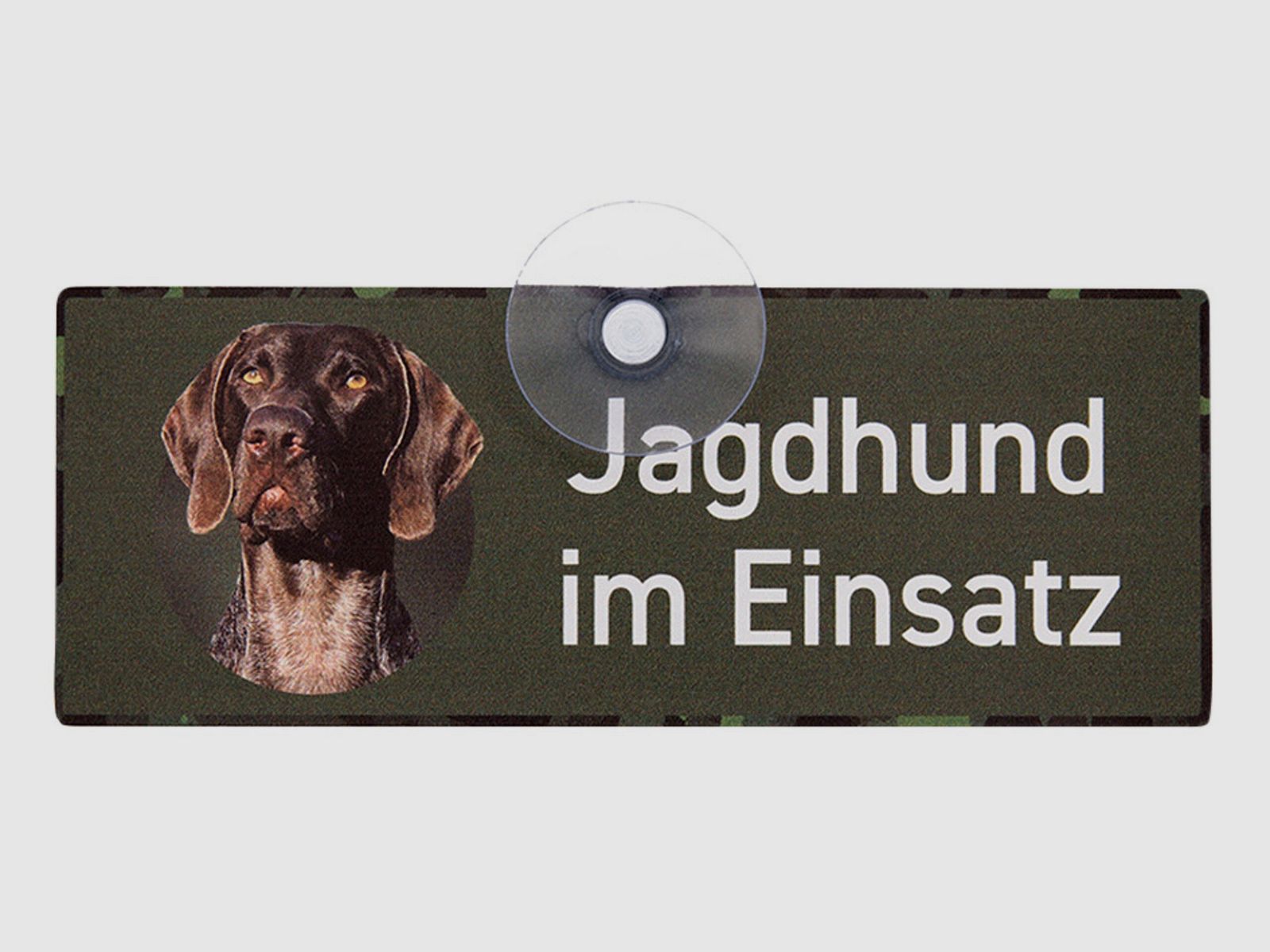 Wilde Hilde Original Autoschild Jagdhund im Einsatz
