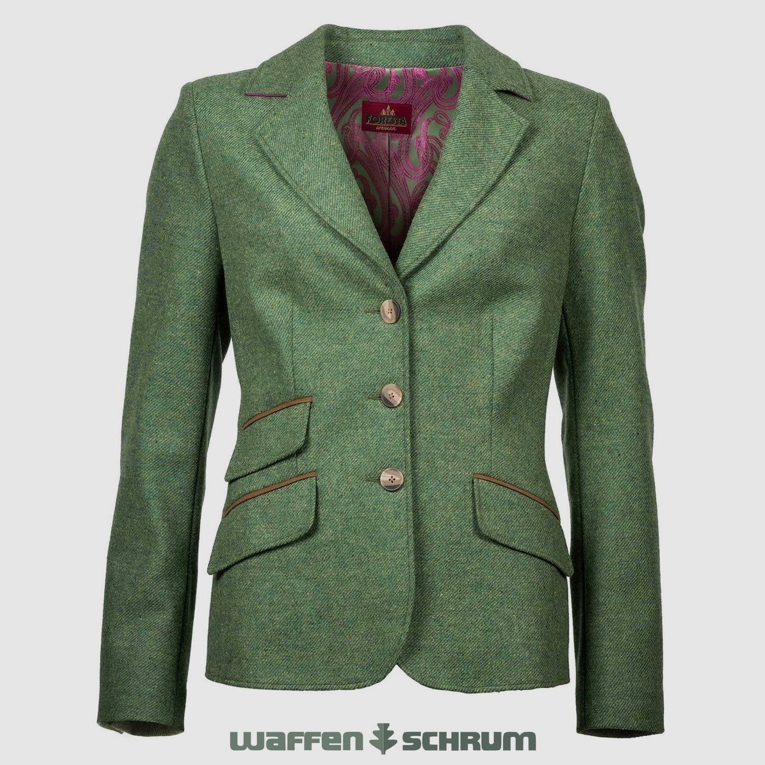 Foresta Blazer Edna 100% Lammwolle Kiwi