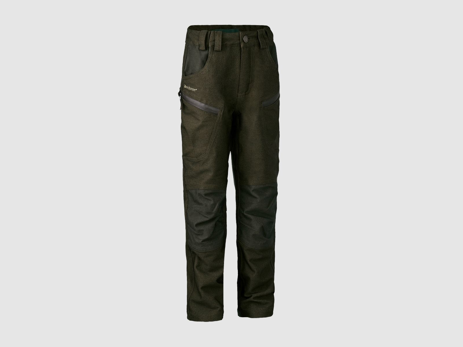 Pantaloni da caccia per ragazzi Deerhunter Olive Night melange 140