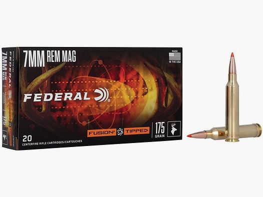Federal Fusion Tipped 7 mm Rem. Mag. 11,3 g / 175GR Jagdmunition – 20 Stück #F7RTFS2