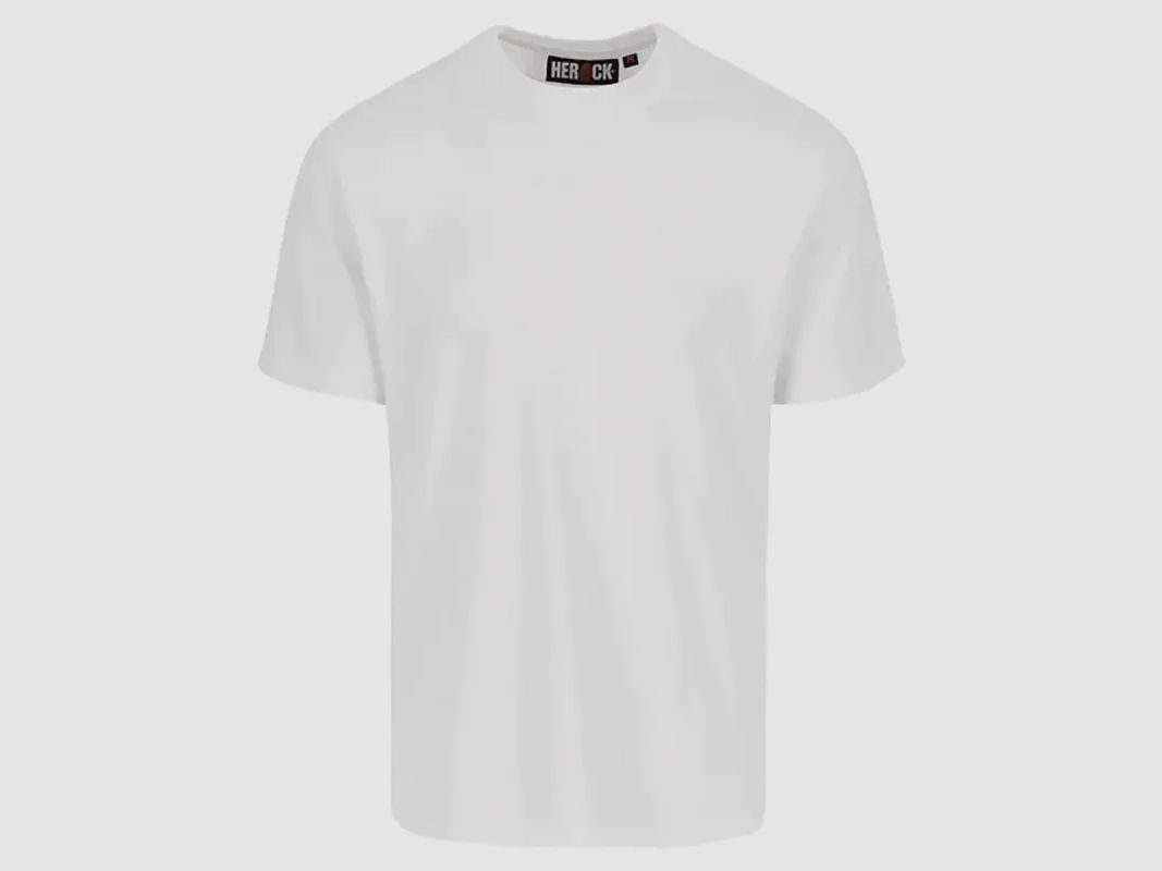 T-Shirt mit kurzen Ärmeln Herock® Herren - Baumwolle 190g/m² - Rundhals - Weiß, Bild 2 von 10