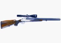 Krieghoff Trias Primus 12/76 7x64 .222 Rem. Bockdrilling