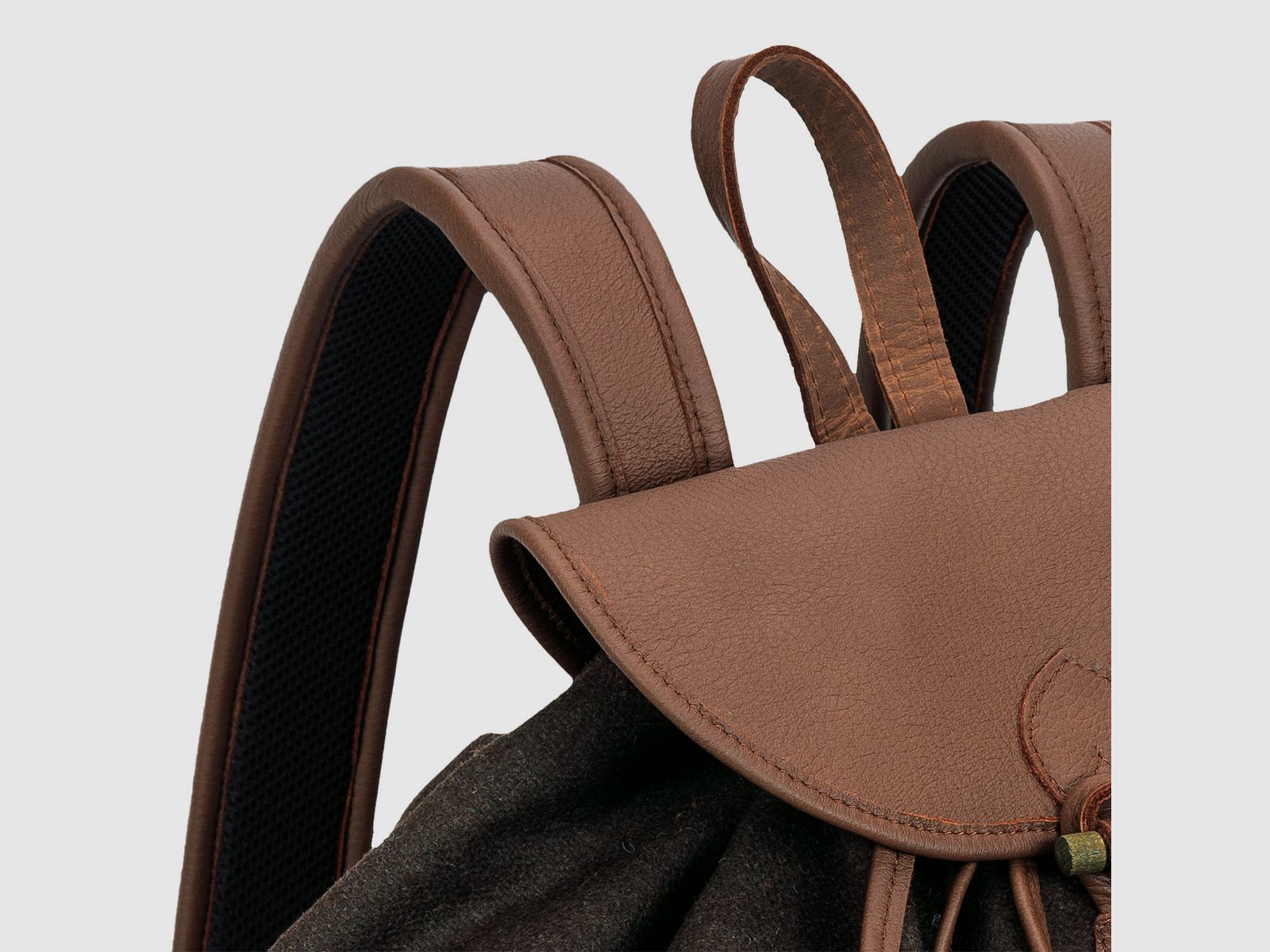 Rucksack Loden de Luxe mit Elch-Leder