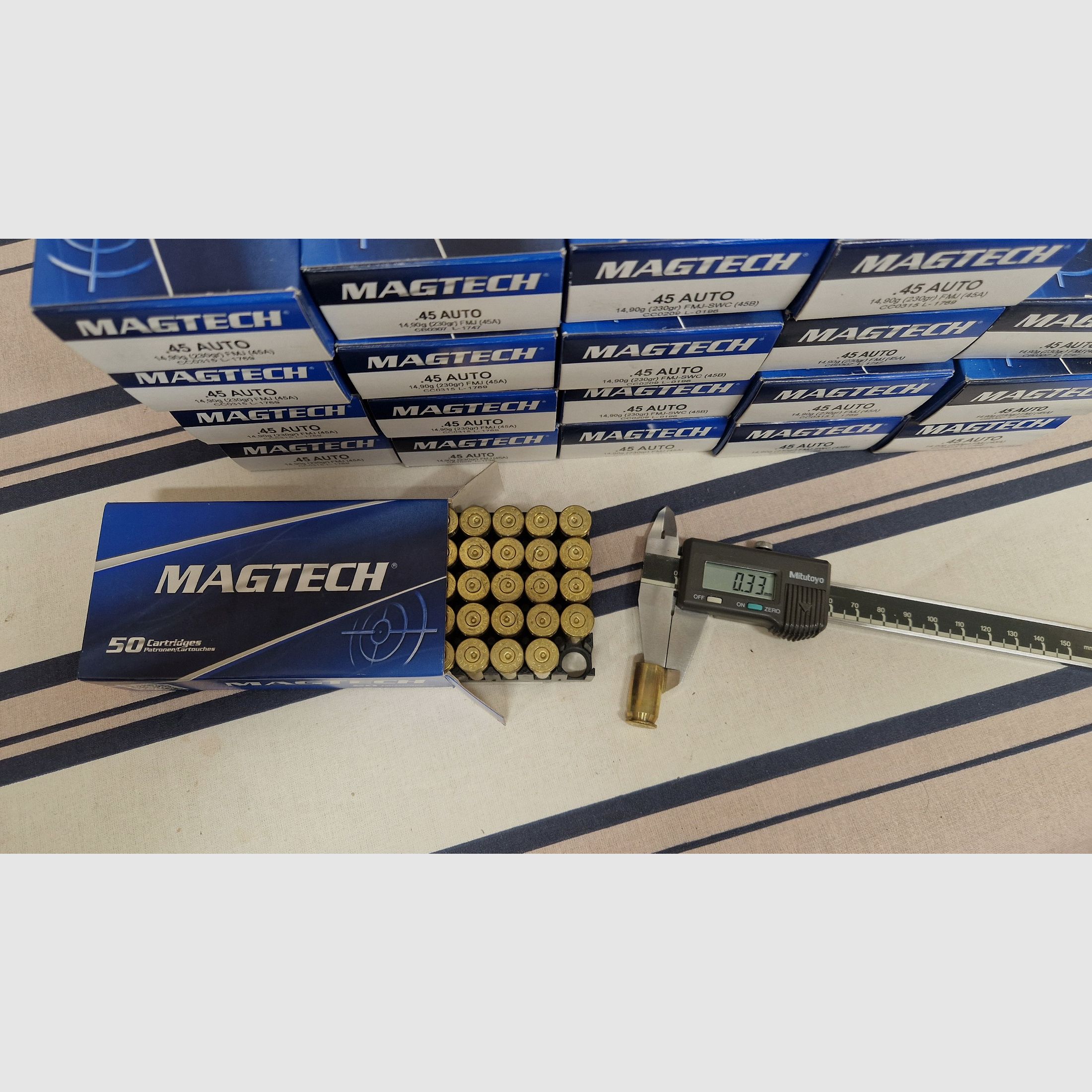1000 Magtech .45 ACP brass cases, image 2 of 2