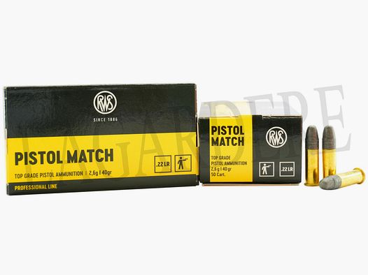 RWS PISTOL MATCH(CARTOUCHE A BALLE)