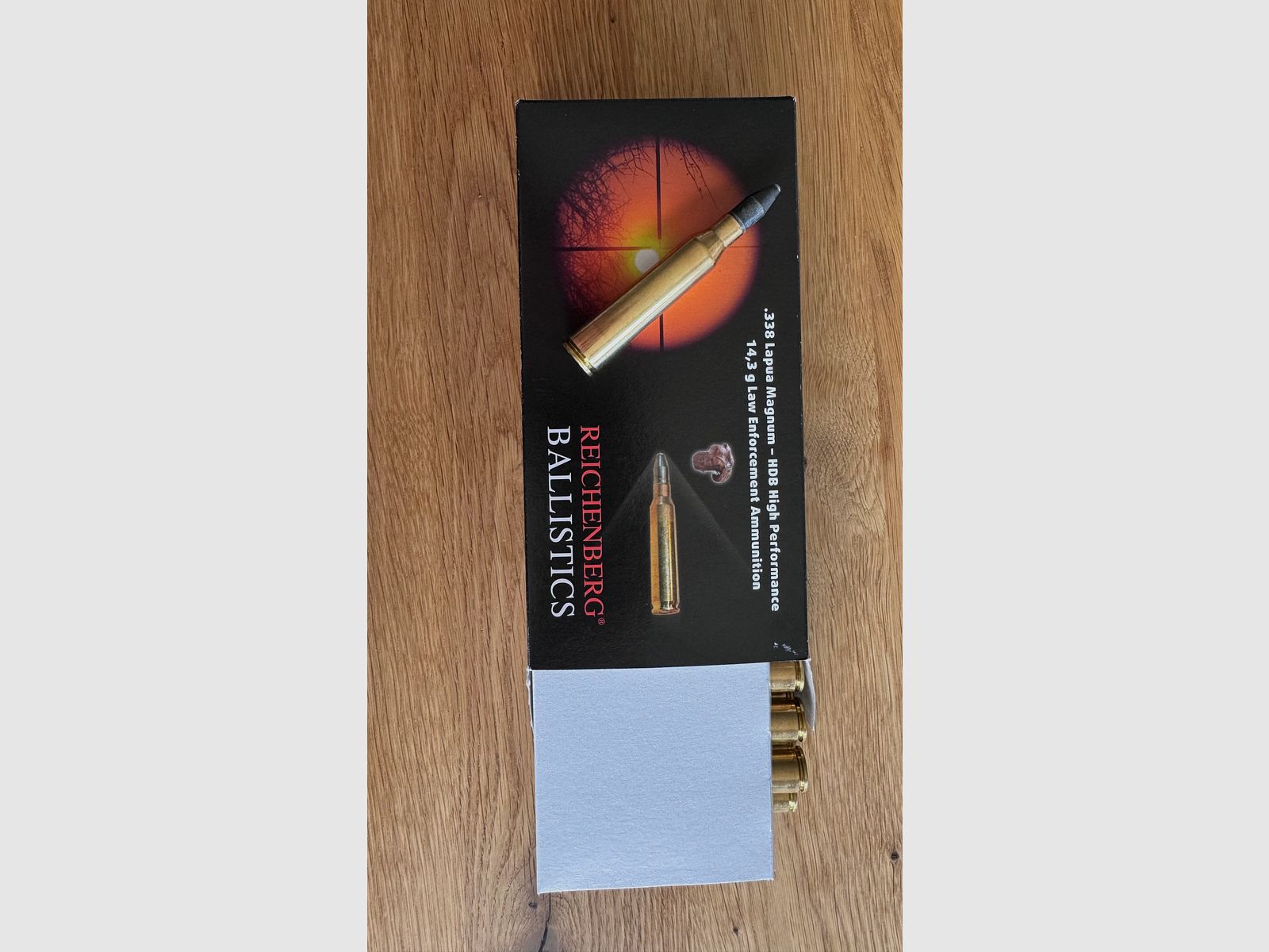 .338 Lapua Magnum amunicja precyzyjna – 220gr HDB – ręcznie ładowana (Niedermeier) – 600 strzałów